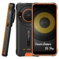 ULEFONE Smartfon Power Armor 16 Pro 4GB/64GB IP68/IP69K 6900mAh DualSIM głośnik 122dB Pomarańczowy