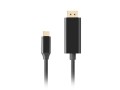 Lanberg Kabel USB-C(M)->Displayport(M) 1M 4K 60HZ czarny