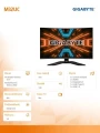 Gigabyte Monitor 31,5 cali AORUS M32UC