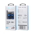 TB Kabel USB-USB C 1.5m niebieski sznurek premium