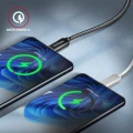 AXAGON BUCM432-CM10AB Kabel USB-C - USB-C, USB4 Gen 3x2 1m, PD 100W, 8K HD, ALU, oplot Czarny
