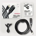 AXAGON Kabel ADR-220 USB 2.0 A-M -> A-F aktywny kabel przedłużacz/wzmacniacz 20m