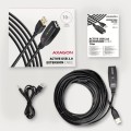 AXAGON Kabel ADR-210 USB 2.0 A-M -> A-F aktywny kabel przedłużacz/wzmacniacz 10m