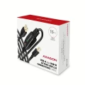 AXAGON Kabel ADR-215B USB 2.0 A-M -> B-M aktywny kabel połączeniowy/wzmacniacz 15m