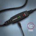 AXAGON Kabel ADR-220B USB 2.0 A-M -> B-M aktywny kabel połączeniowy/wzmacniacz 20m