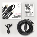 AXAGON Kabel ADR-220B USB 2.0 A-M -> B-M aktywny kabel połączeniowy/wzmacniacz 20m