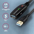 AXAGON Kabel ADR-310 USB 3.0 A-M -> A-F aktywny kabel przedłużacz/wzmacniacz 10m
